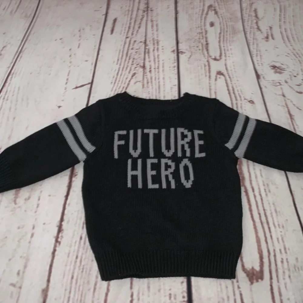 Gymboree sweater - 6-12 months - black/gray